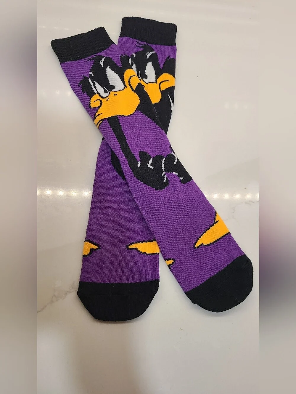 Purple Daffy Duck Men's Socks